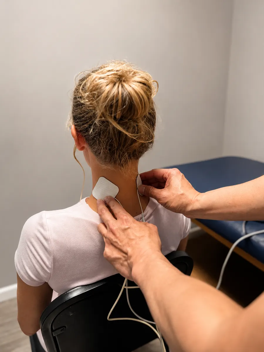 Electrical Stimulation Therapy at Adams Chiropractic, Plano TX
